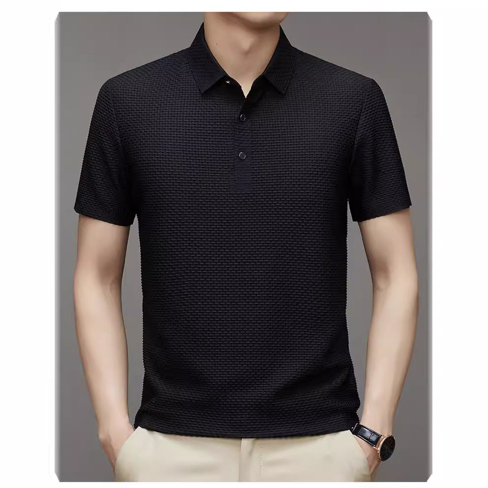 Herren Struktur Polo Shirt Echoarchiv