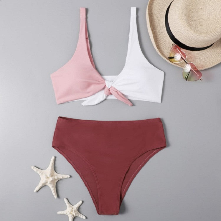 Damen Zweiteiliges Bikiniset mit asymmetrischem Oberteil Echo Archiv