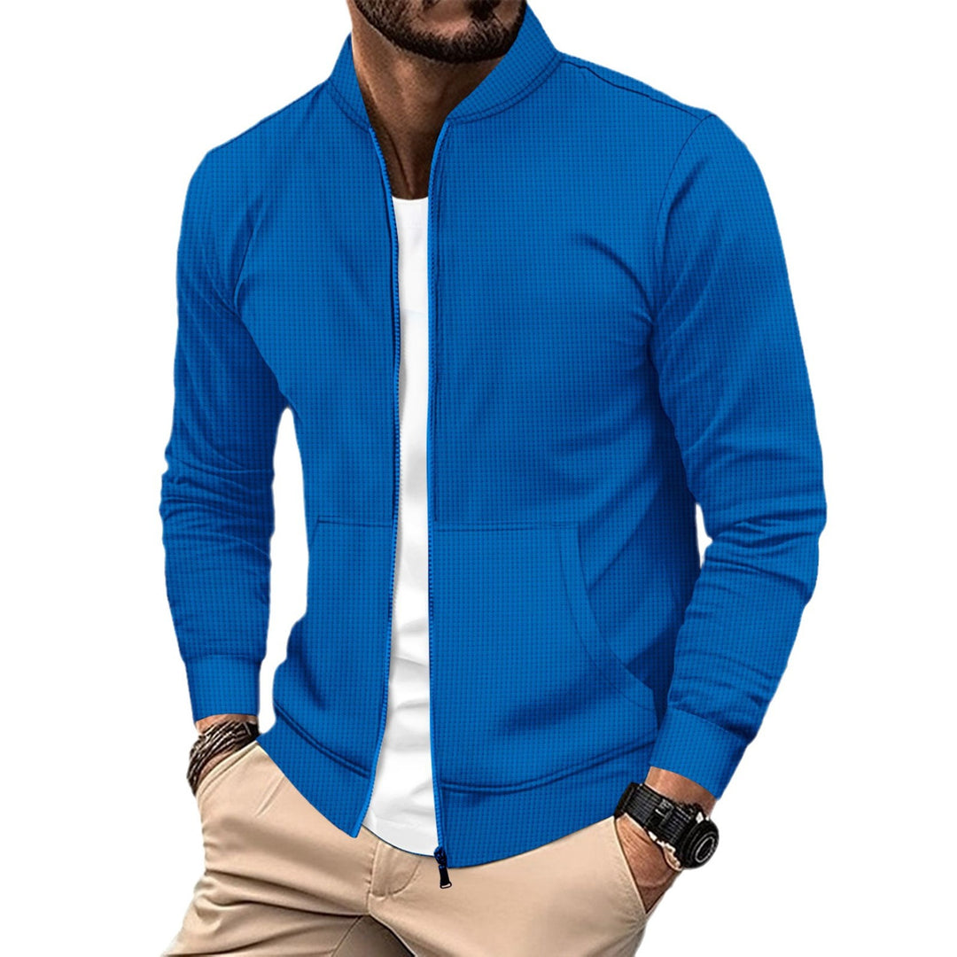 Herren sportliche Zip-Jacke mit strukturiertem Design und praktischen Taschen Echoarchiv
