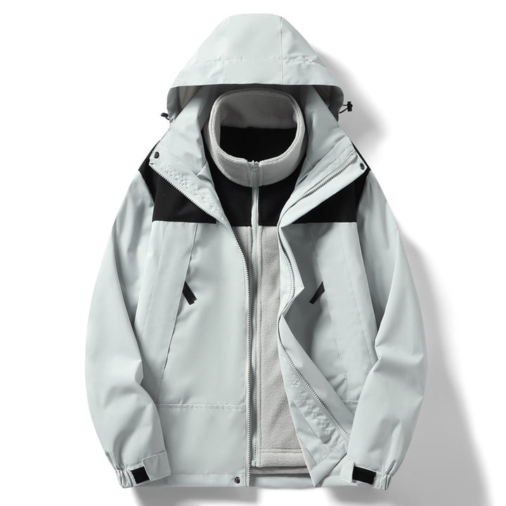 Herren wind- und wasserdichte Multifunktionsjacke mit Fleece-Innenfutter Echoarchiv