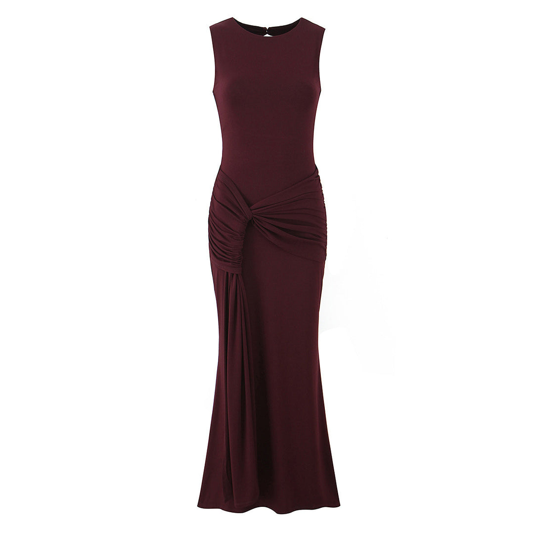 Damen Maxikleid mit raffinierten Drapierungen und elegantem Rückenausschnitt Echo Archiv