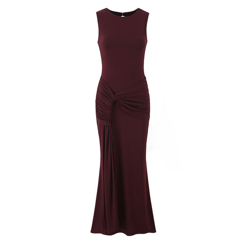 Damen Maxikleid mit raffinierten Drapierungen und elegantem Rückenausschnitt Echo Archiv