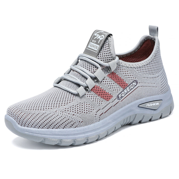 Herren nan atmungsaktive leichte Sportschuhe mit Strickobermaterial und gedämpfter Laufsohle Echo Archiv