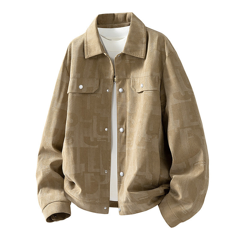 Herren Modische Jacke mit Schlaufen Kragen Echo Archiv