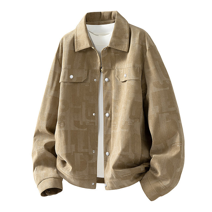 Herren Modische Jacke mit Schlaufen Kragen Echo Archiv