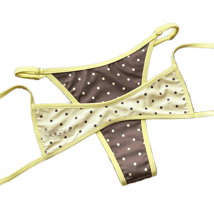 Damen Modischer Slip-Bikini mit trendigen Pünktchen Echo Archiv