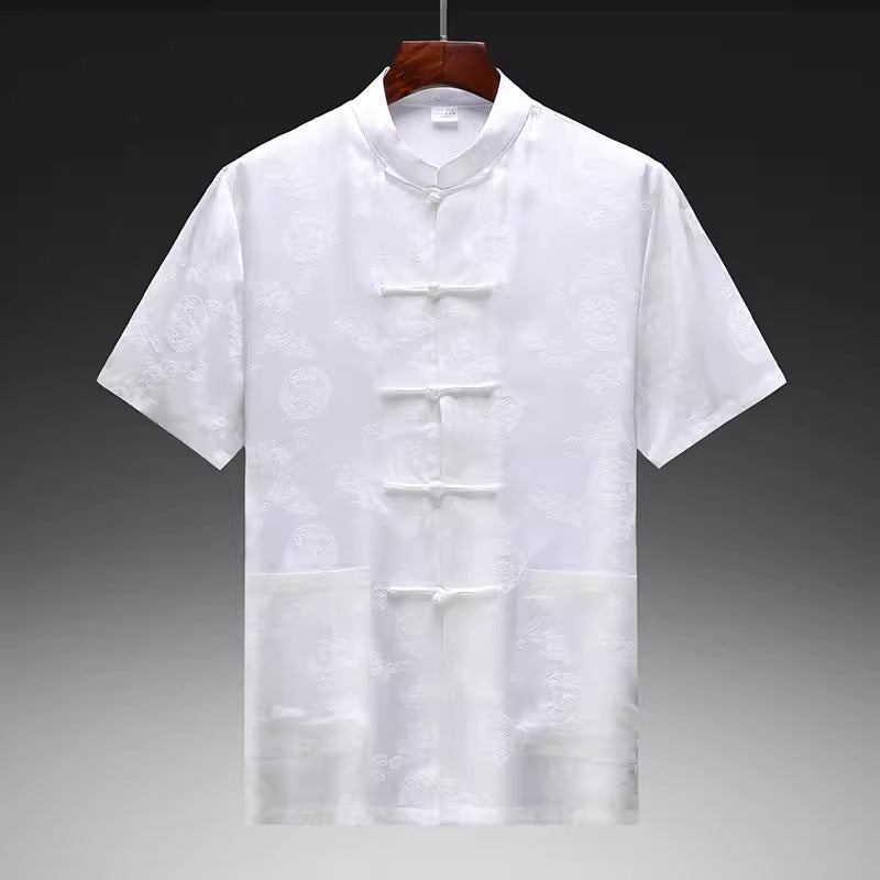 Herren traditionelle chinesische Seidenjacke Echoarchiv