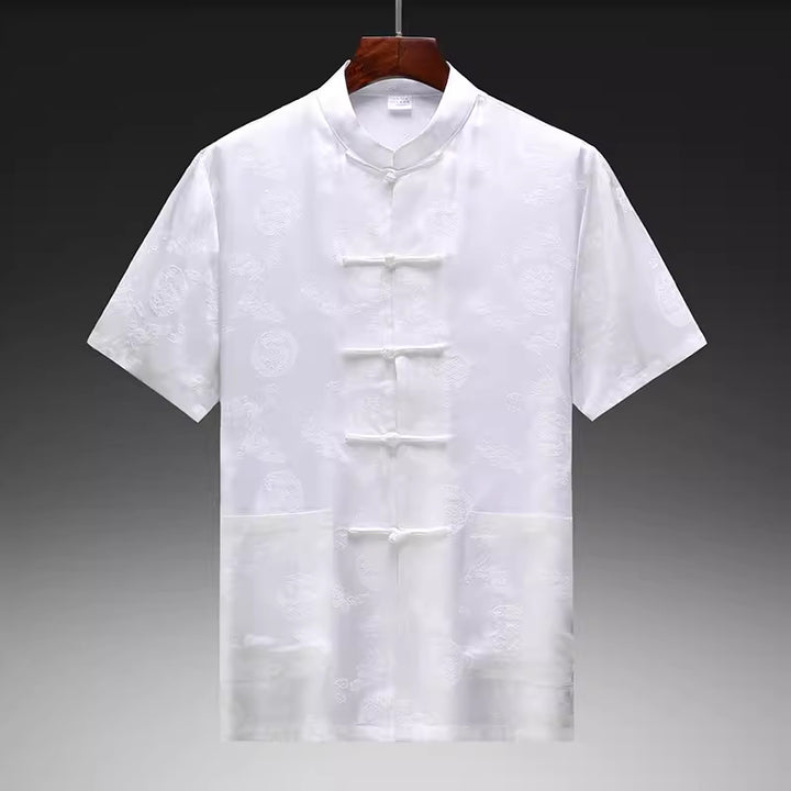 Herren traditionelle chinesische Seidenjacke Echoarchiv