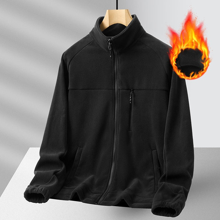 Herren Fleecejacke mit hohem Kragen Echo Archiv