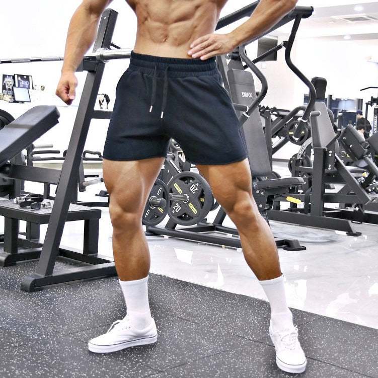 Herren Atmungsaktive Fitness-Shorts mit elastischem Bund und Seitentaschen Echoarchiv