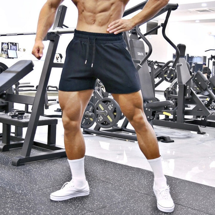 Herren Atmungsaktive Fitness-Shorts mit elastischem Bund und Seitentaschen Echoarchiv