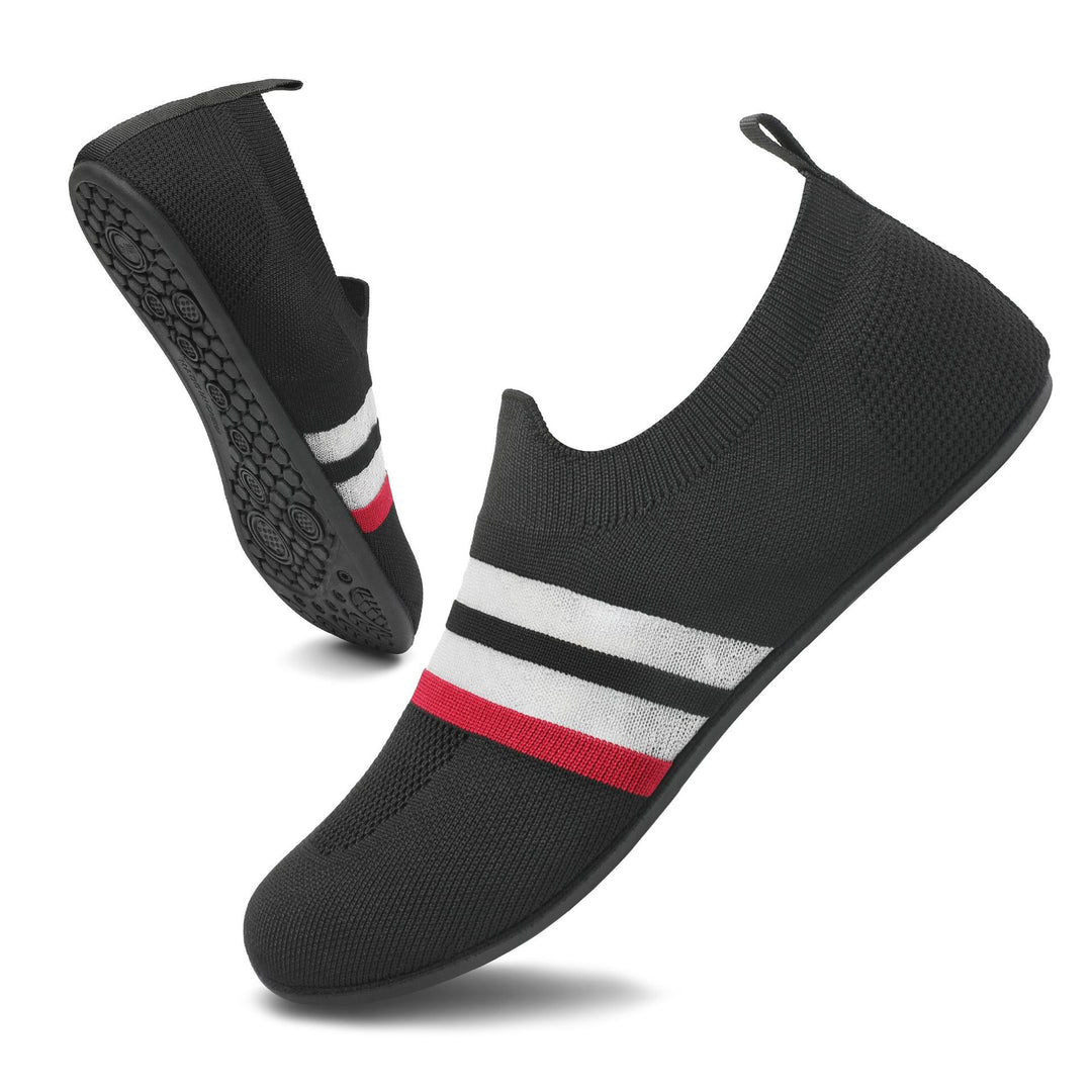 Damen nan ultra-flexibler Strick-Ballerina mit sockenähnlichem Schaft, elastischem Einstieg und rutschfester Flexsohle Echo Archiv