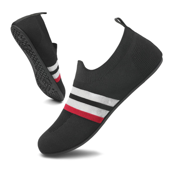 Damen nan ultra-flexibler Strick-Ballerina mit sockenähnlichem Schaft, elastischem Einstieg und rutschfester Flexsohle Echo Archiv
