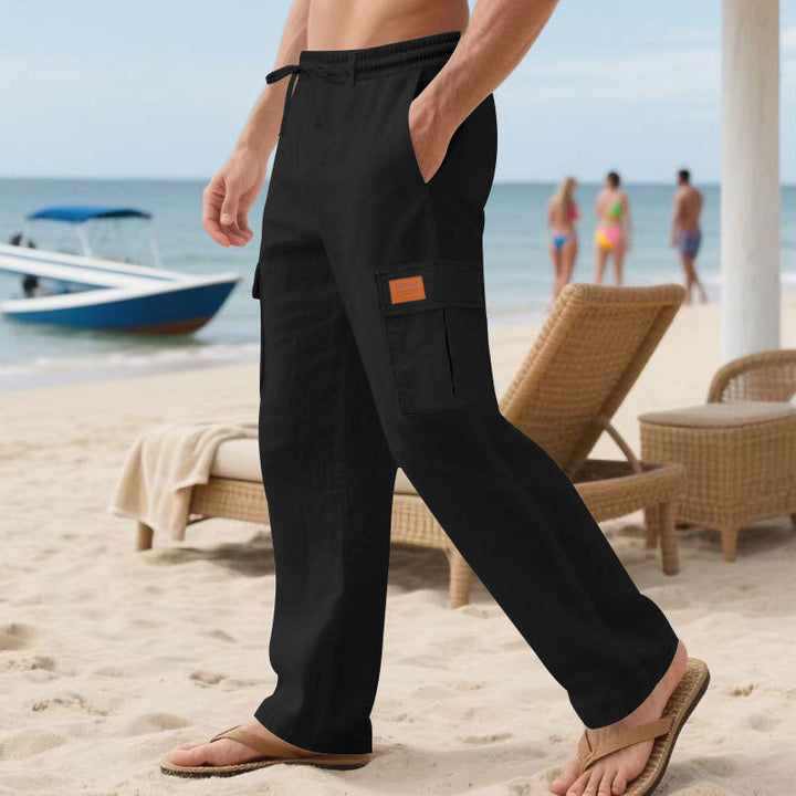 Herren Cargo-Hose mit elastischem Bund und seitlichen Taschen Echoarchiv