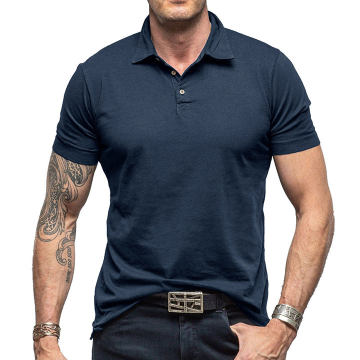 Herren Polohemd mit modernem Schnitt und strapazierfähigem Material Echoarchiv