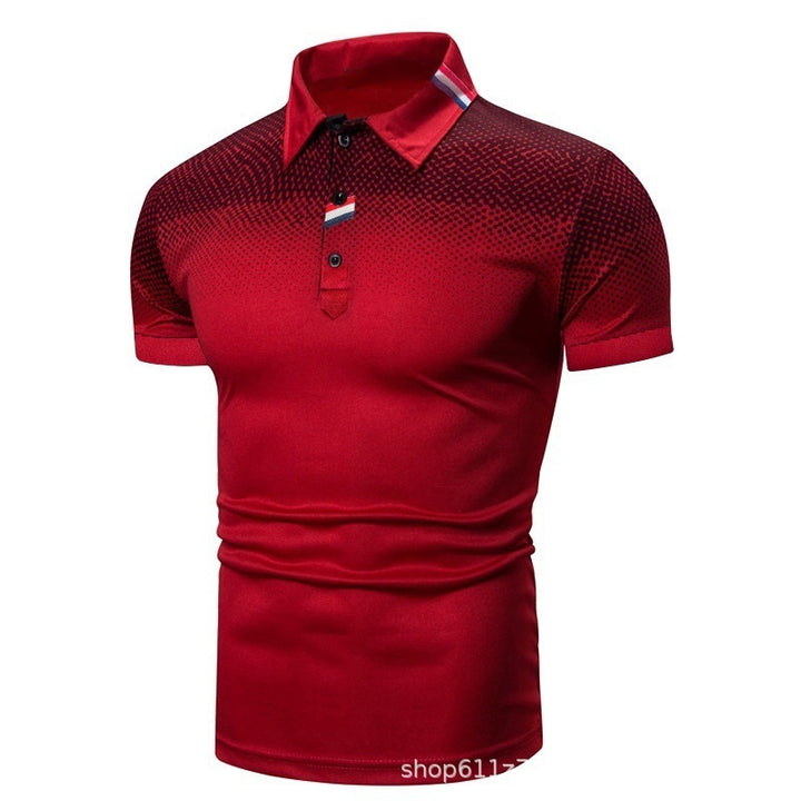 Herren Poloshirt mit modernem grafischen Design und sportlicher Passform Echoarchiv