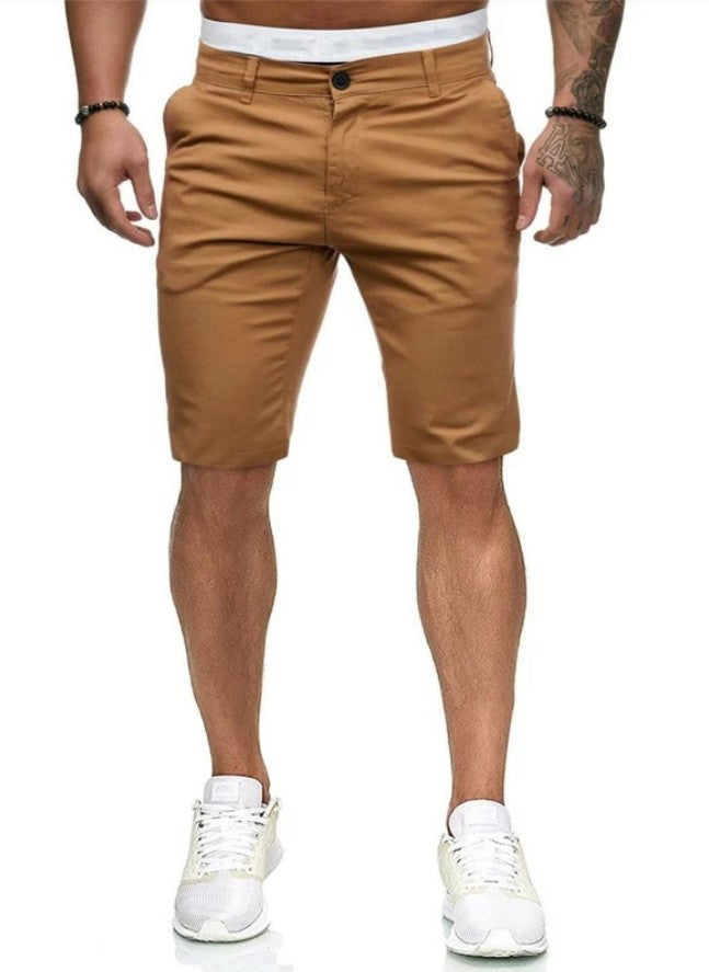 Herren Modische Chino-Shorts mit praktischen Seitentaschen und dehnbarem Bund Echoarchiv