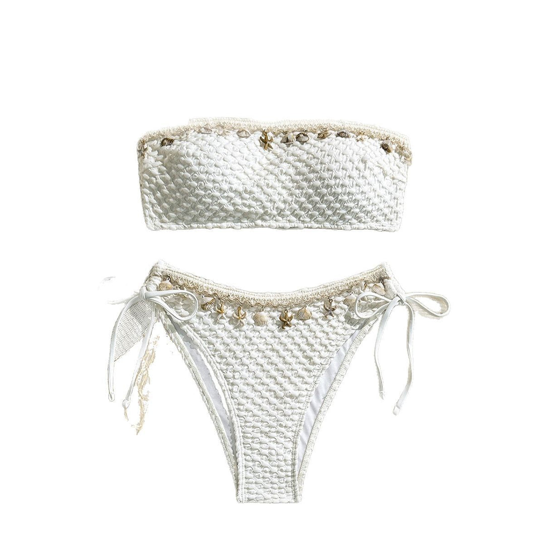 Damen Bandeau-Bikini mit edlen Muschelverzierungen Echo Archiv