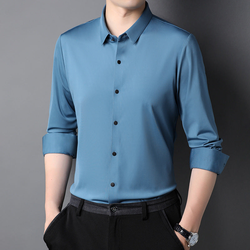 Herren elegantes Langarmhemd aus atmungsaktivem Material Echoarchiv