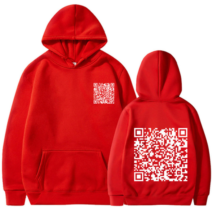 Damen Sportlicher Kapuzenpullover mit QR-Code Echoarchiv