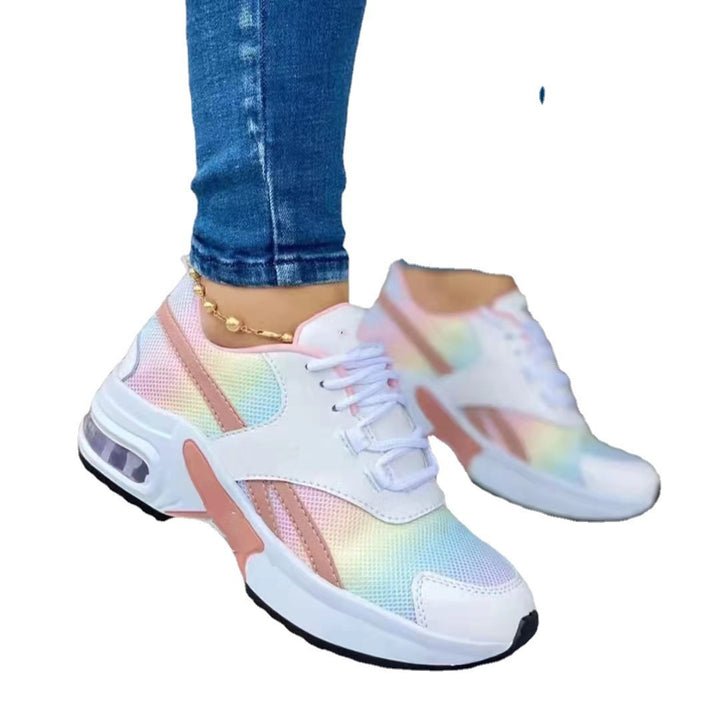 Damen nan sportliche Komfort-Sneaker mit sichtbarer Luftdämpfung, Netzgewebe und Lederoptikpaneelen Echo Archiv