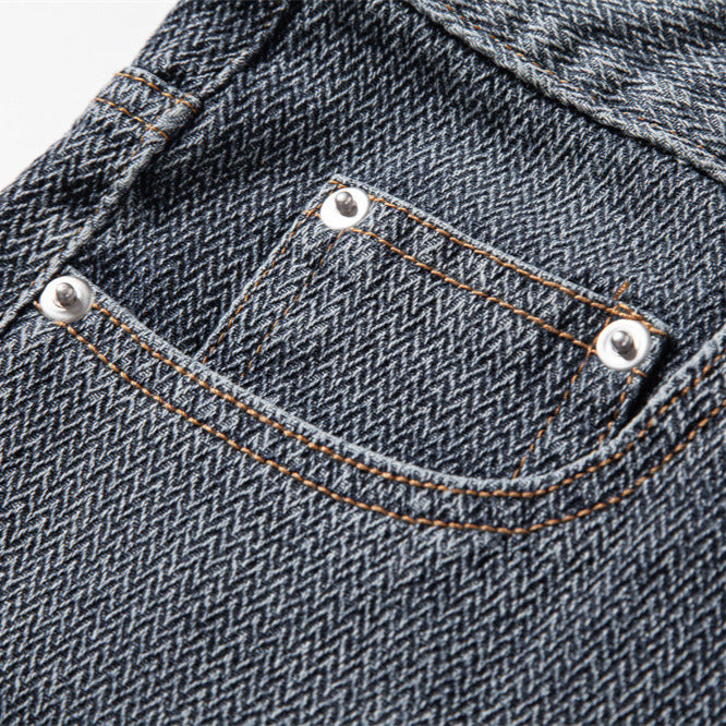 Herren nan Jeansshorts mit Umschlag, mittelhoher Bund und klassischer Taschenaufteilung Echo Archiv