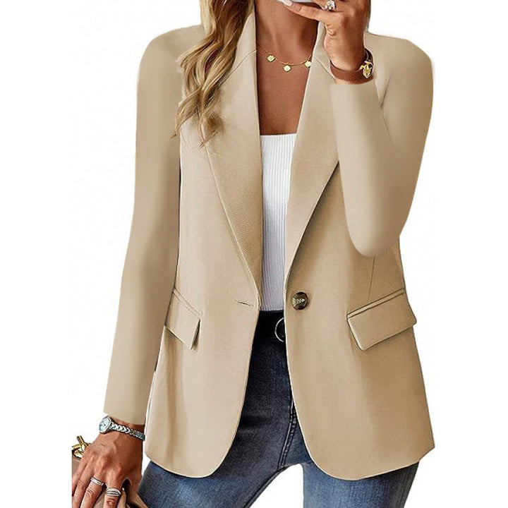 Damen Moderner Tailored Blazer mit elegante Knopfdetails Echoarchiv