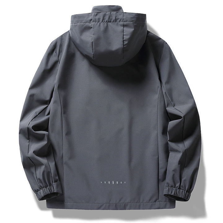 Herren wind- und wasserabweisende Softshell-Kapuzenjacke mit verdeckter Reißverschlussblende Echo Archiv