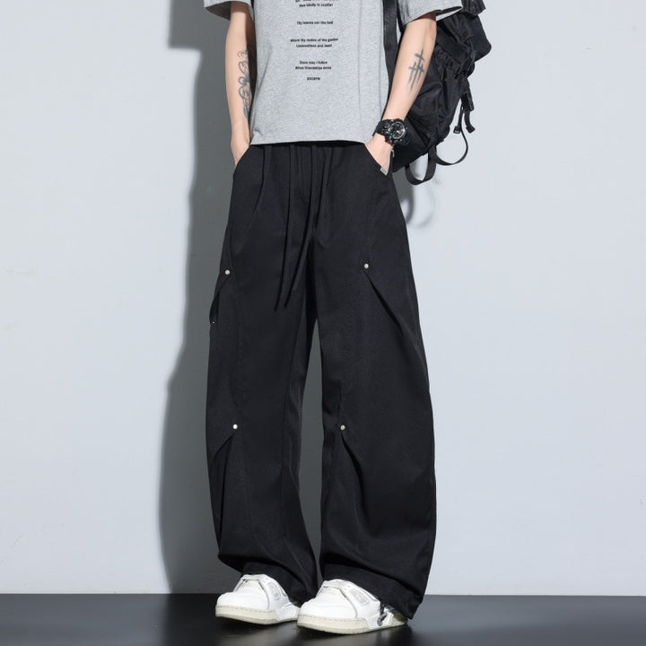 Damen Weite Lagen-Loungehose mit Cargo-Details & elastischem Tunnelzug Echoarchiv