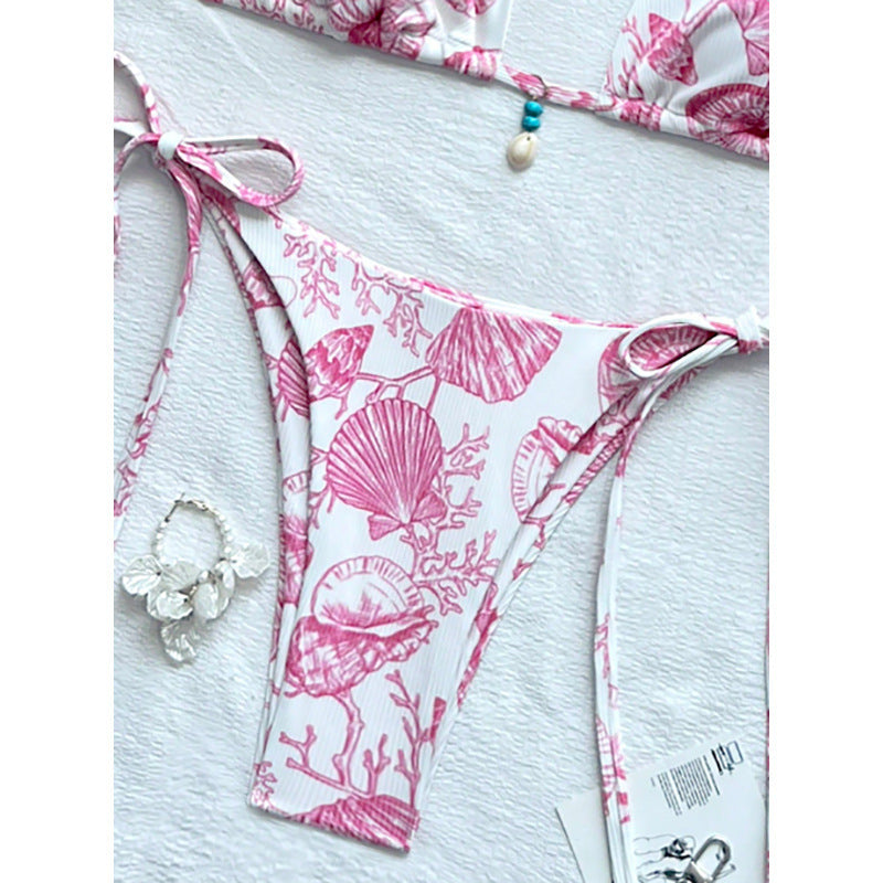 Damen Triangel-Bikini mit verspielten Muscheldetails Echo Archiv