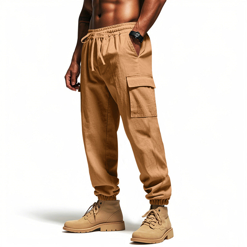 Herren Cargo-Jogginghose mit elastischem Bund und mehreren Funktionstaschen Echoarchiv