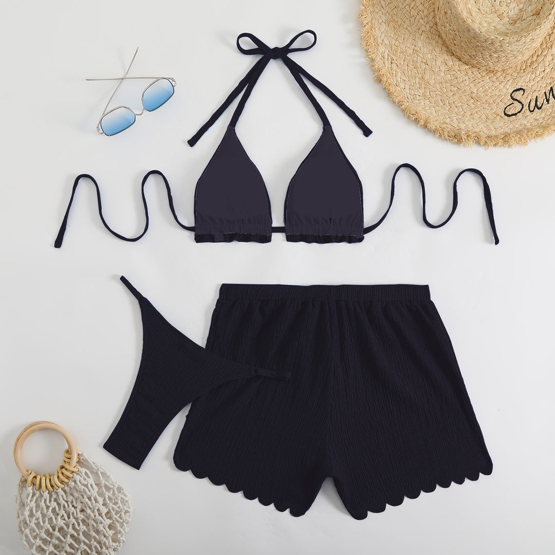 Damen Bikini-Set mit hohem Bund und sanfter Raffung Echo Archiv