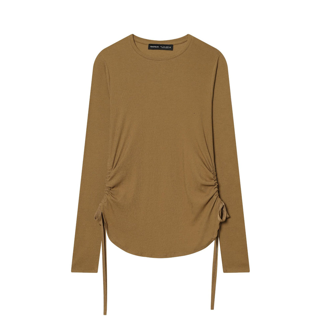 Damen tailliertes Longsleeve mit seitlicher Raffung und Tunnelzug – Avérine