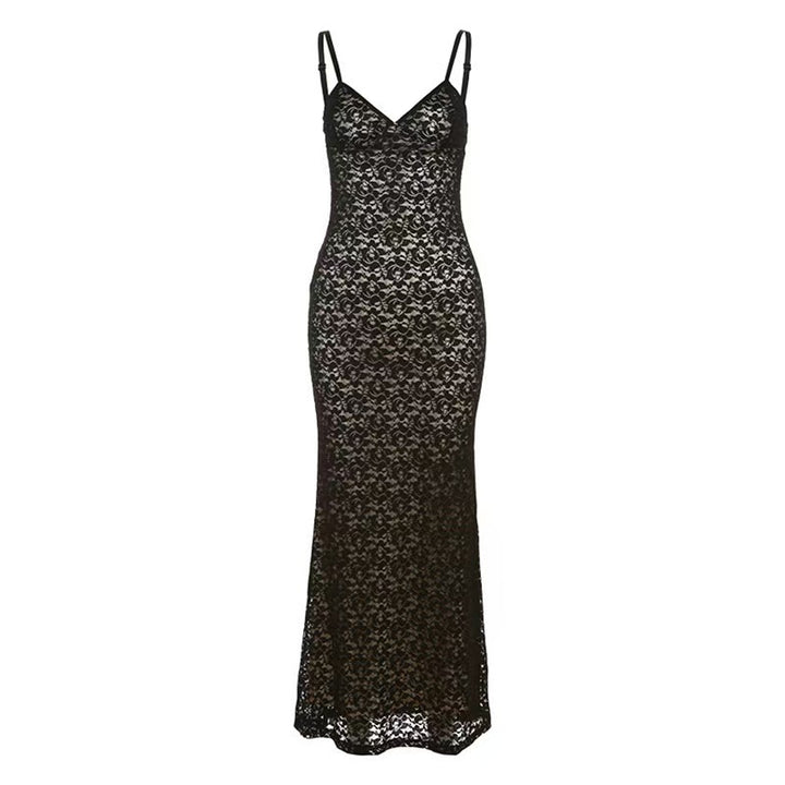 Damen Elegantes Spitzenkleid mit figurschmeichelndem Schnitt Echo Archiv