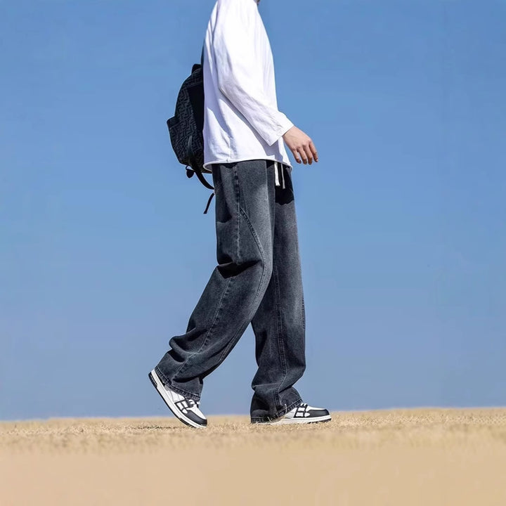 Herren Weitgeschnittene Denim-Hose Echoarchiv 1787982091
