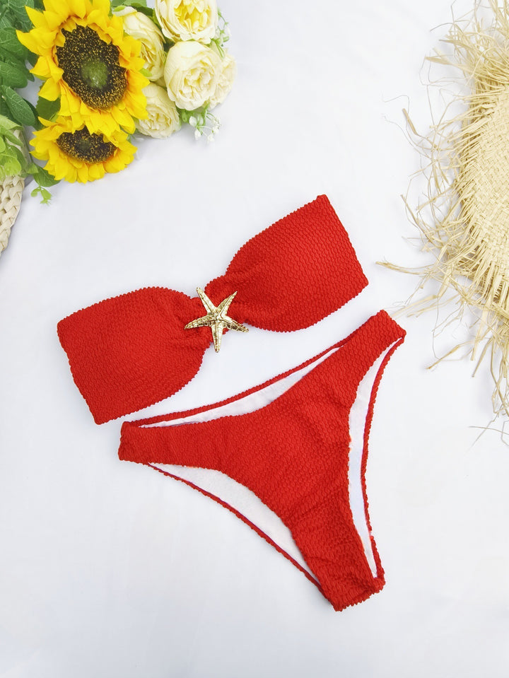Damen Bandeau-Bikini mit funkelndem Sternen-Detail Echo Archiv