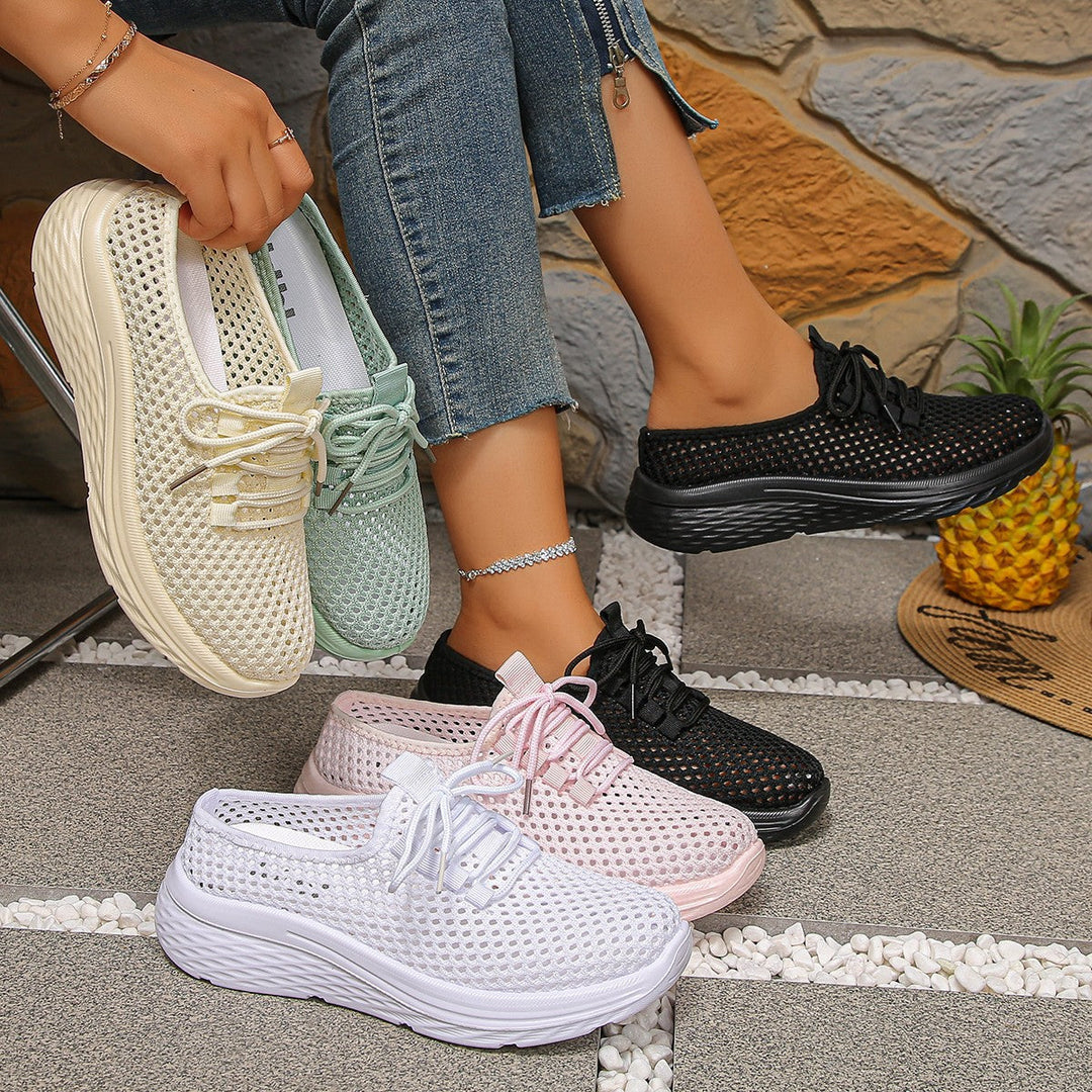 Damen atmungsaktive Sneaker mit elastischem Obermaterial und komfortabler Sohle Echo Archiv
