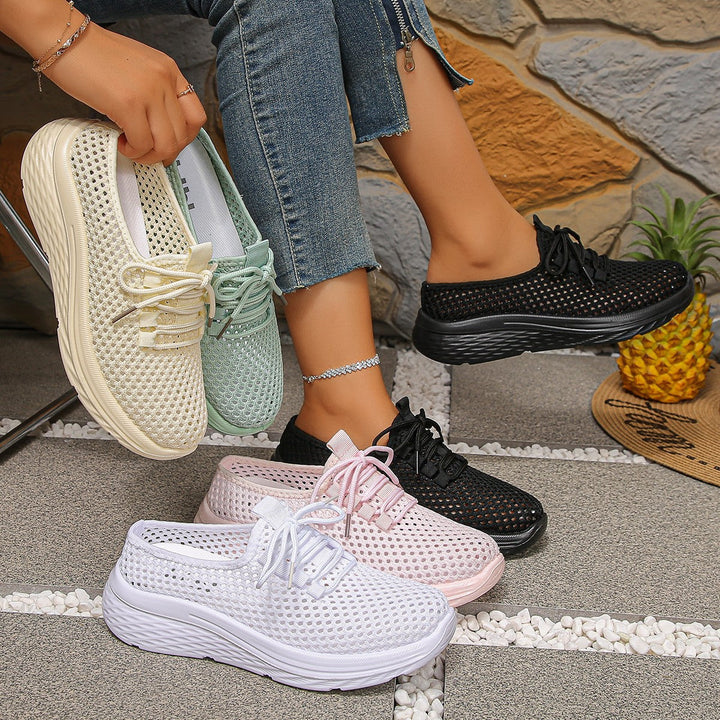 Damen atmungsaktive Sneaker mit elastischem Obermaterial und komfortabler Sohle Echo Archiv