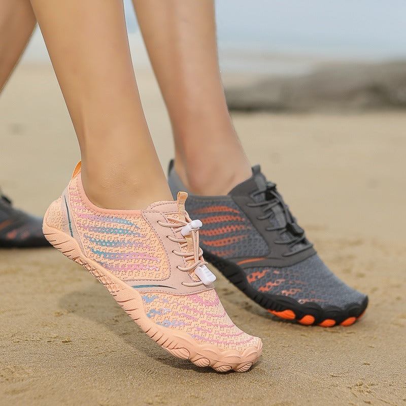 Unisex Flexibler Barfuß‑Wasserschuh mit Schnellverschluss und rutschfester Gummisohle Echoarchiv