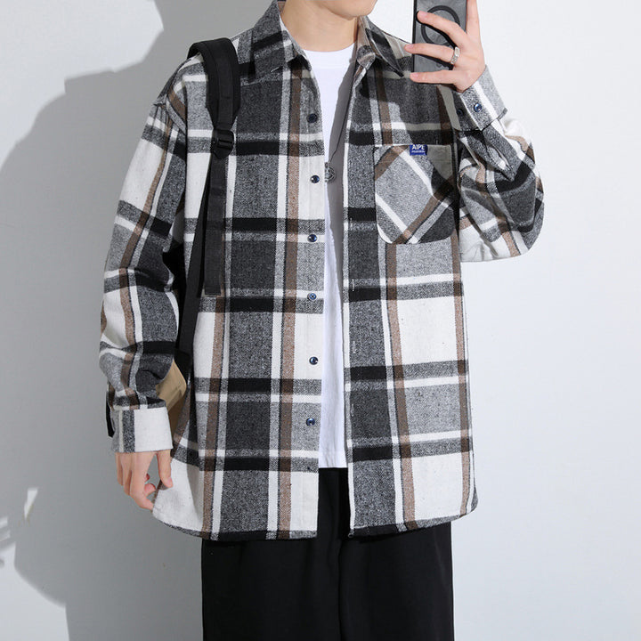Herren Karierte Flanelljacke Echoarchiv