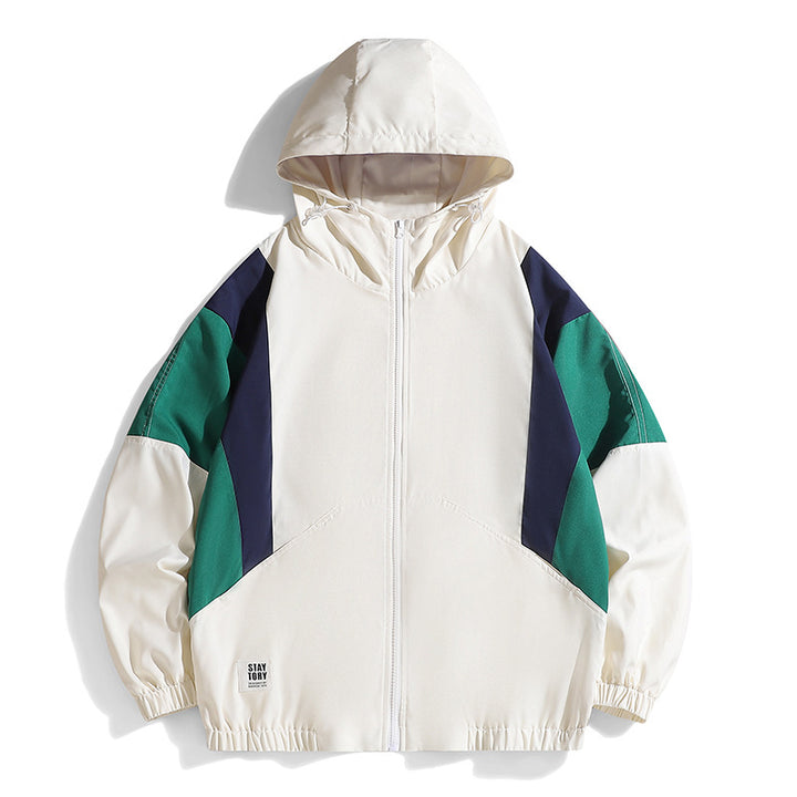 Herren Sportliche Windjacke mit Farbblockdesign Echo Archiv