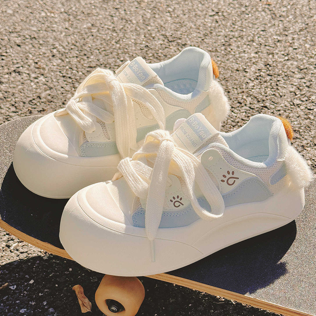 Damen Sneaker mit plüschiger Fütterung und flexiblen Schnürsenkeln Echo Archiv