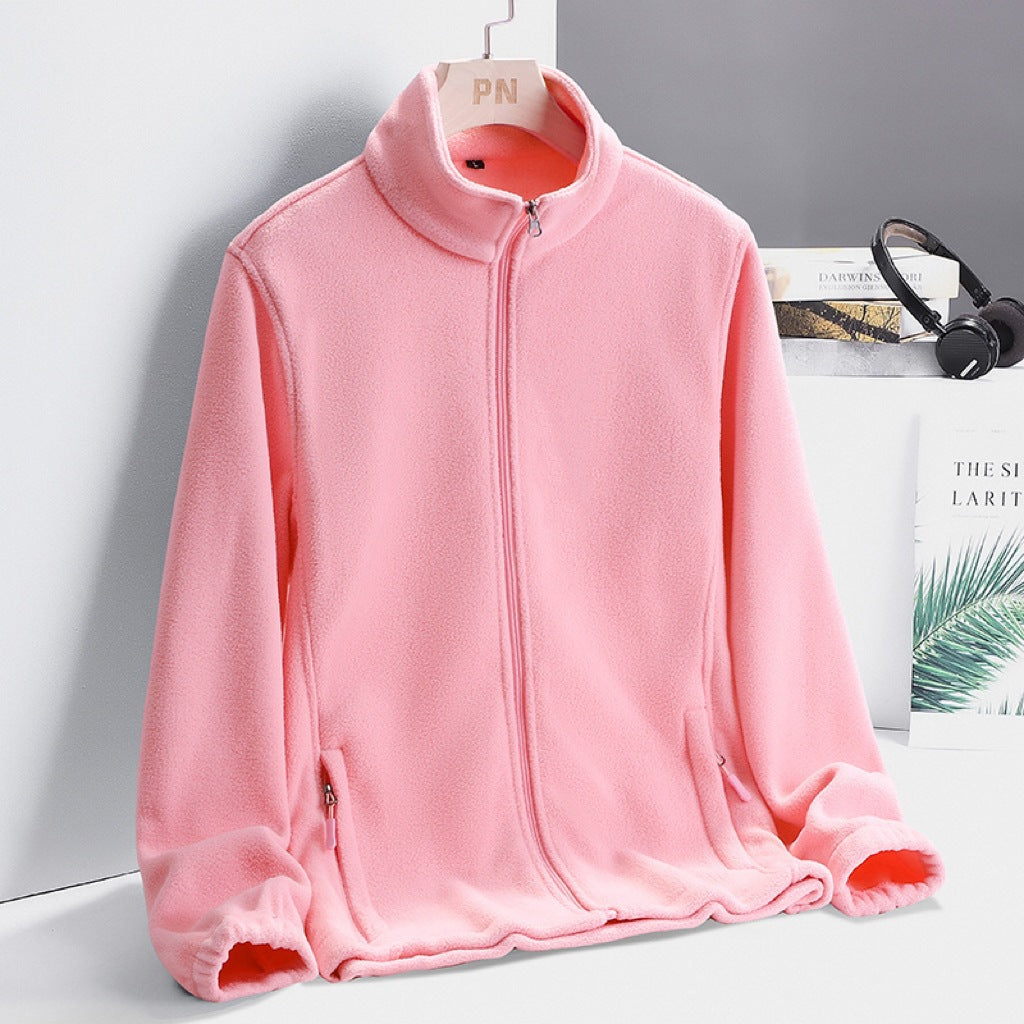 Damen Modische Fleecejacke mit hohem Kragen Echo Archiv