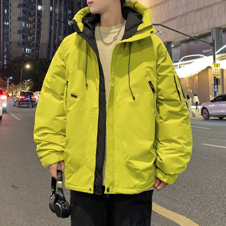 Herren stilvolle und funktionale Winterjacke mit großzügigem Schnitt und praktischen Taschen Echoarchiv
