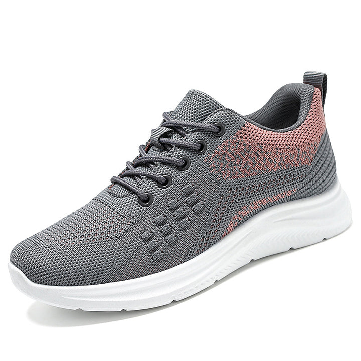 Damen nan atmungsaktive Strick-Walking-Sneaker mit sockenähnlichem Schaft, gepolsterter Fersenstütze und flexibler Leichtlaufsohle Echo Archiv