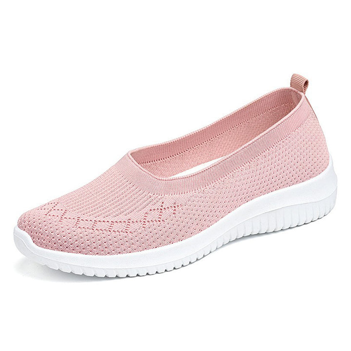 Damen nan nahtloser Strick-Ballerina-Slip mit sockenähnlichem Schaft, elastischem Einstieg und dämpfender Leichtlaufsohle Echo Archiv