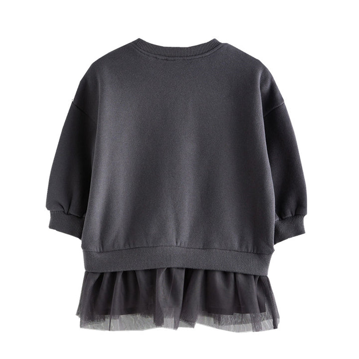 Mädchen Sweatshirt mit Tüllunterrock und tierischen Applikationen Echo Archiv