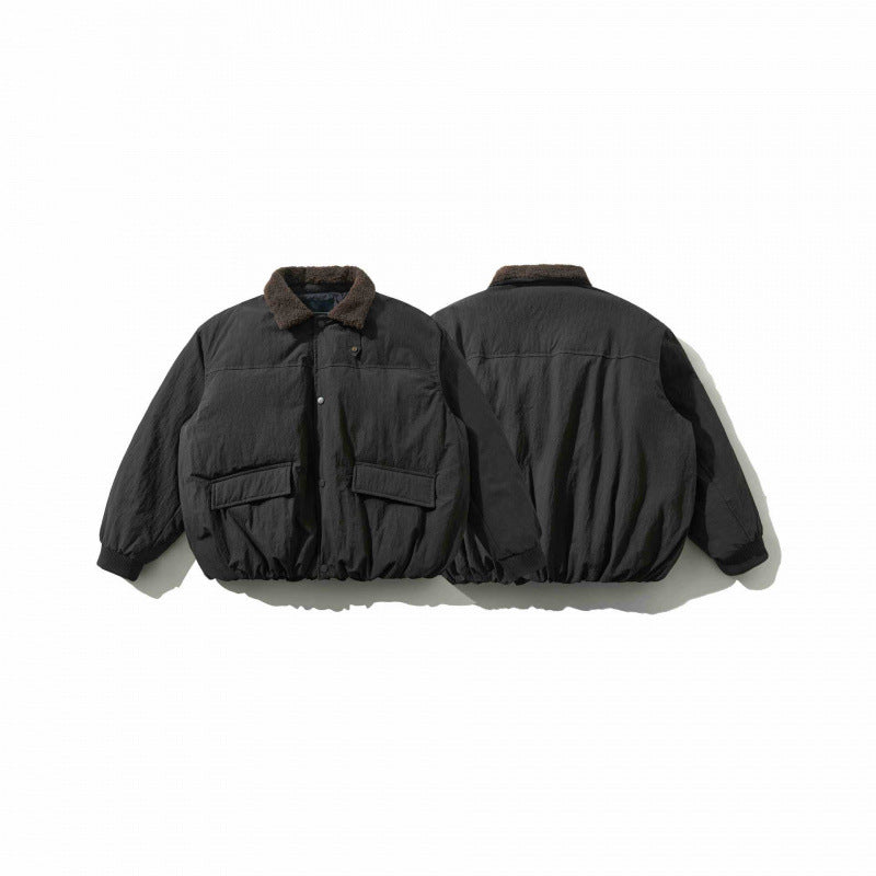 Herren Gepolsterte Bomberjacke mit Teddykragen, Pattentaschen und elastischem Saum Echo Archiv