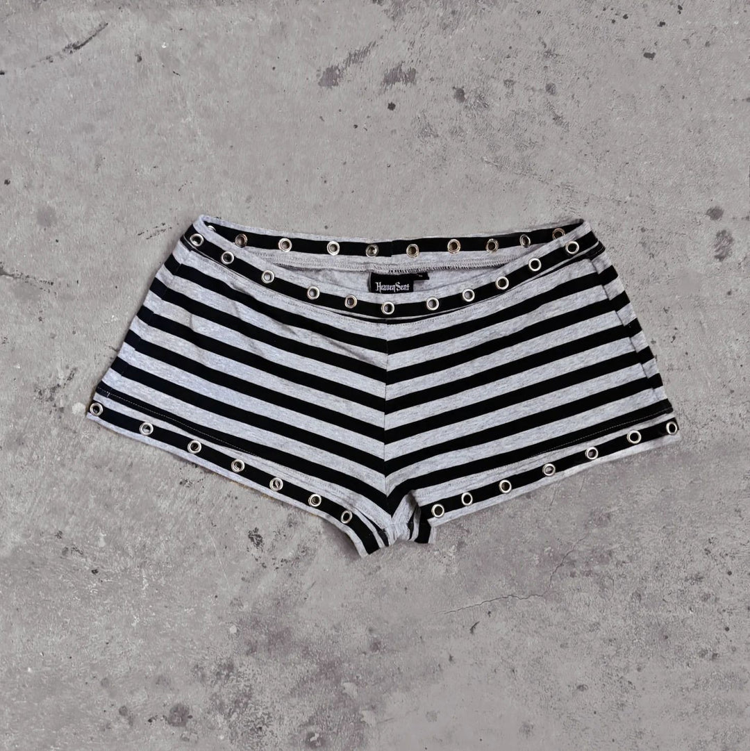 Damen Hipster Shorts mit modischem Streifenmuster Echo Archiv