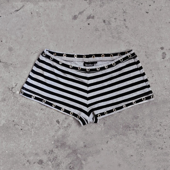 Damen Hipster Shorts mit modischem Streifenmuster Echo Archiv